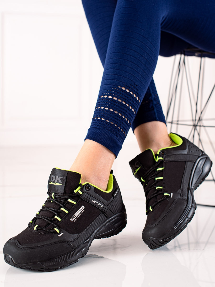 Luxusní trekingové boty dámské černé bez podpatku 38