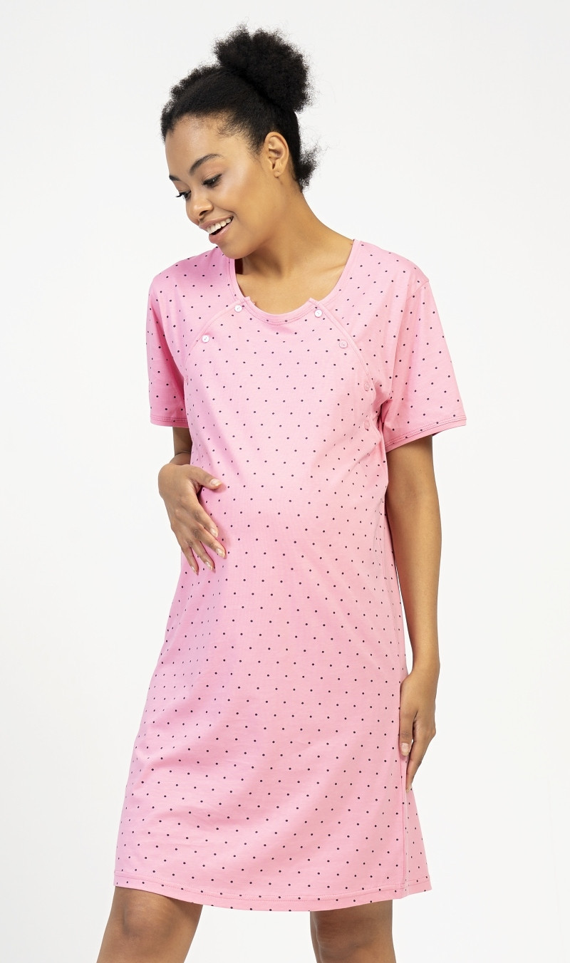 Dámská noční košile mateřská Martina růžová XL