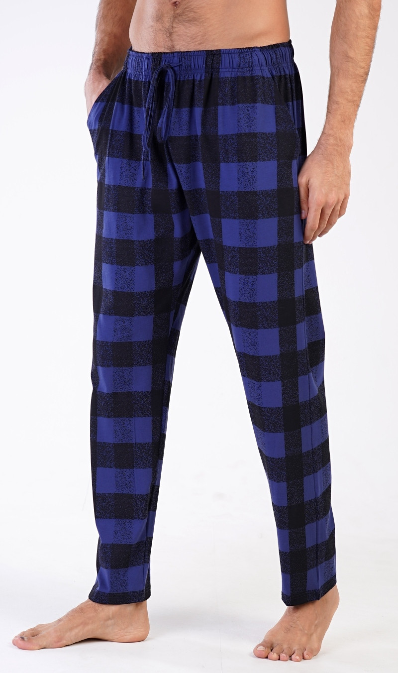 Pánské pyžamové kalhoty Johnny modrá 4XL