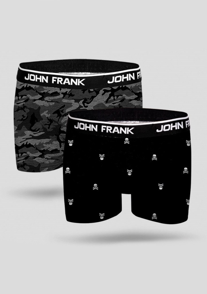 Pánské boxerky John Frank JF2BMC07 2PACK Dle obrázku XL