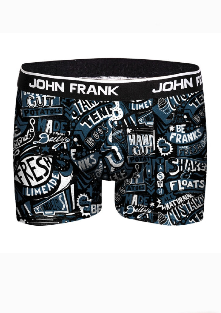 Pánské boxerky John Frank JFBD298 Modrá M