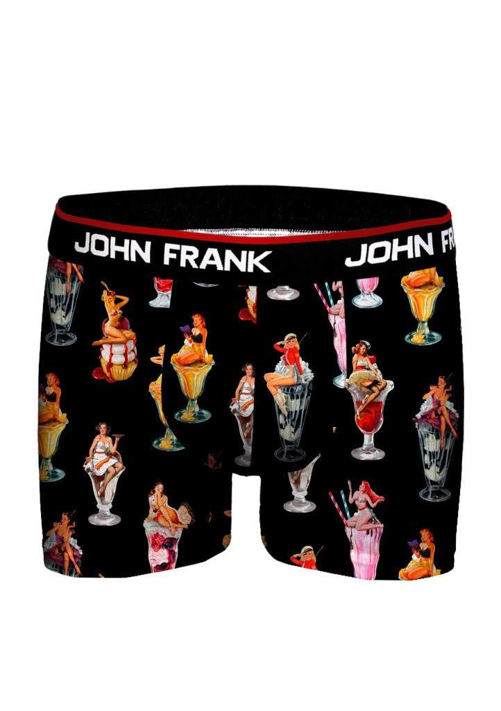 Pánské boxerky John Frank JFBD356 XL černá
