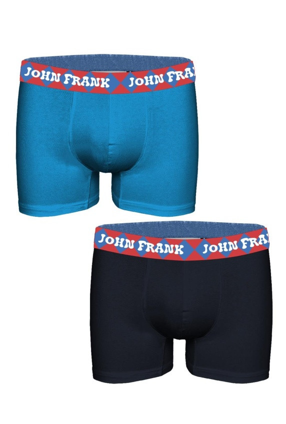 Pánské boxerky John Frank JF2BMODHYPE01 2PACK Dle obrázku XL