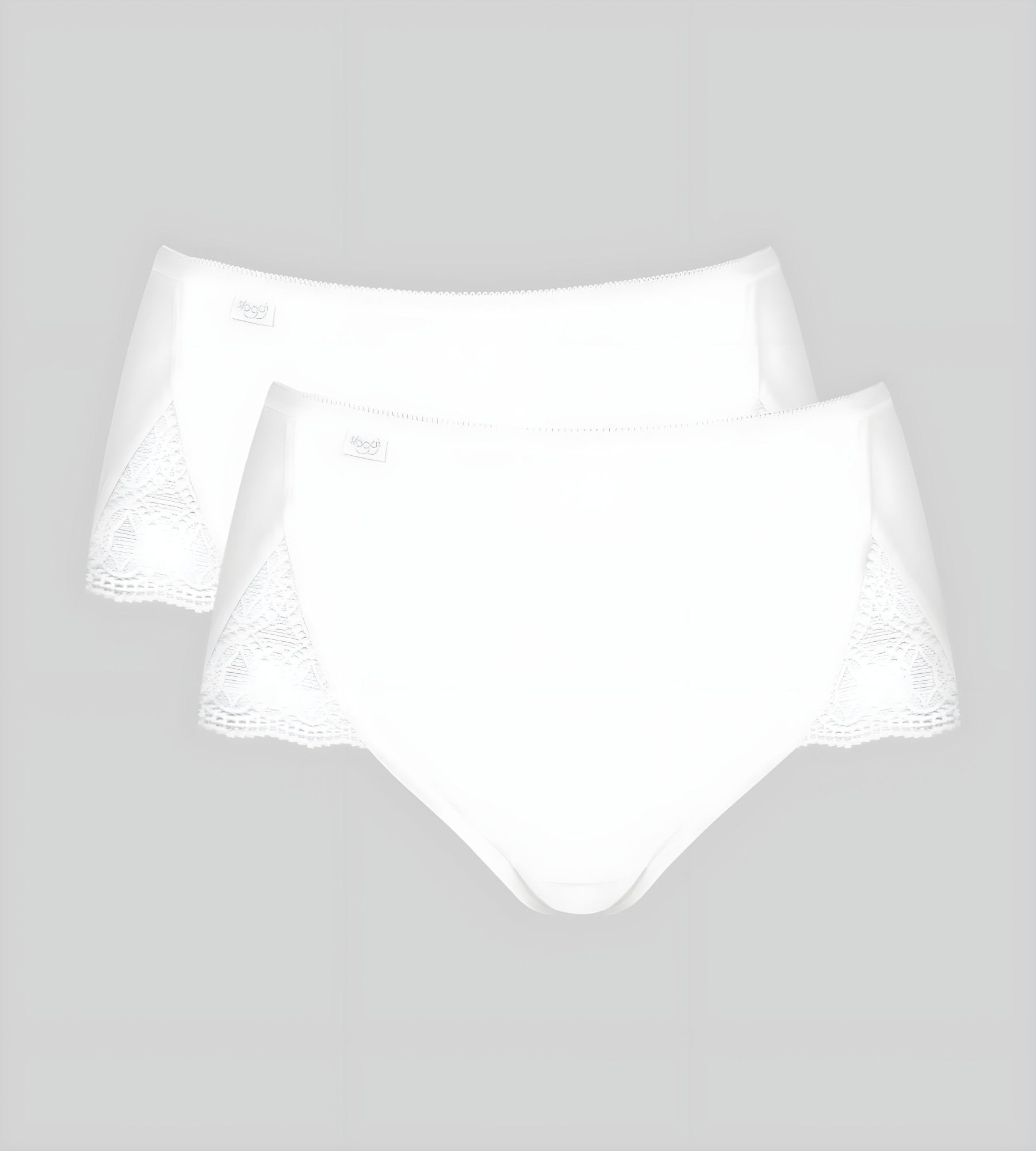 Dámské kalhotky Sloggi Pure Sense Luxe Maxi C2P bílé WHITE 42