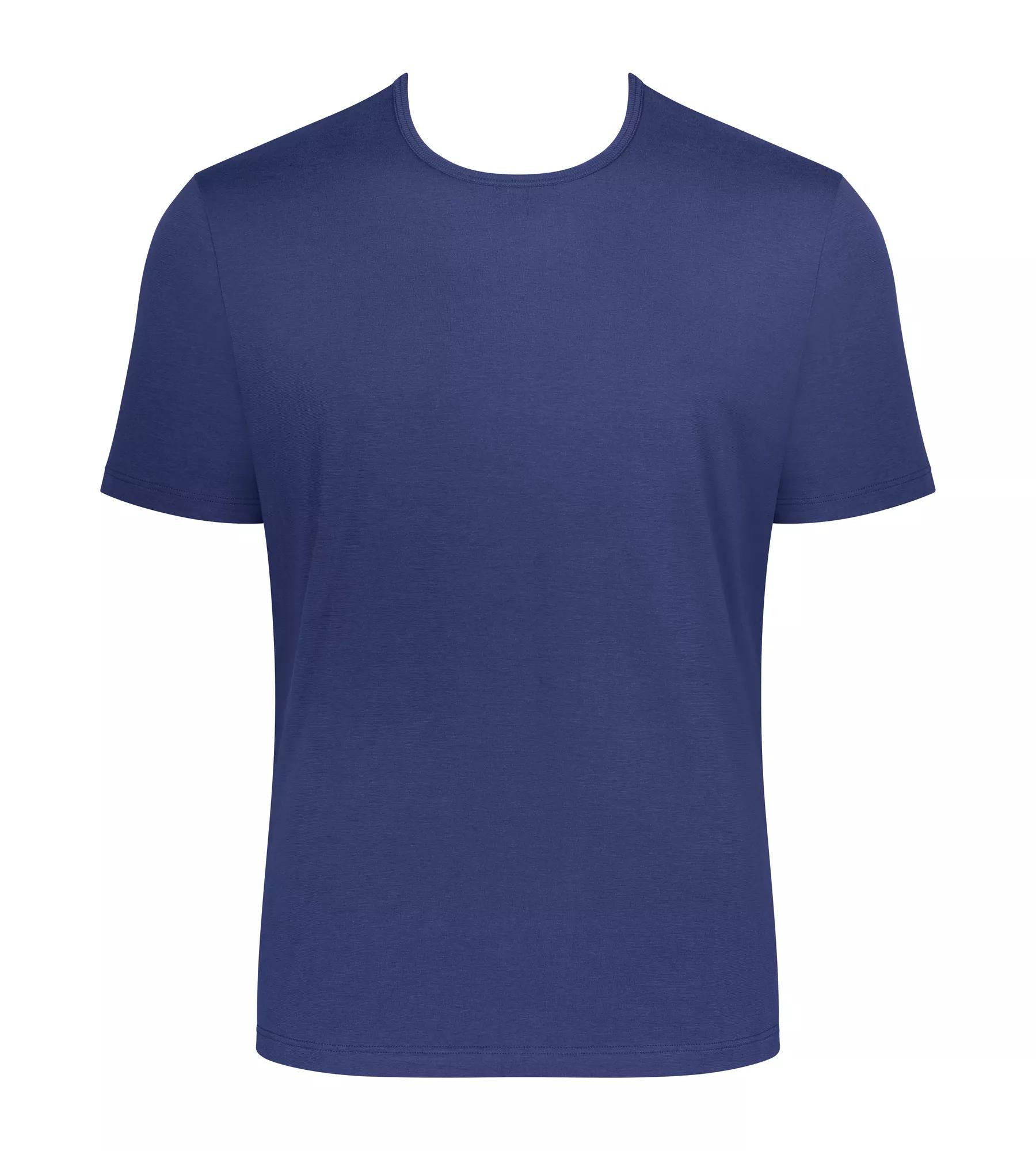 Pánské tričko GO Shirt O-Neck Regular Fit - VINTAGE DENIM - modrá 00QF - SLOGGI BLUE S