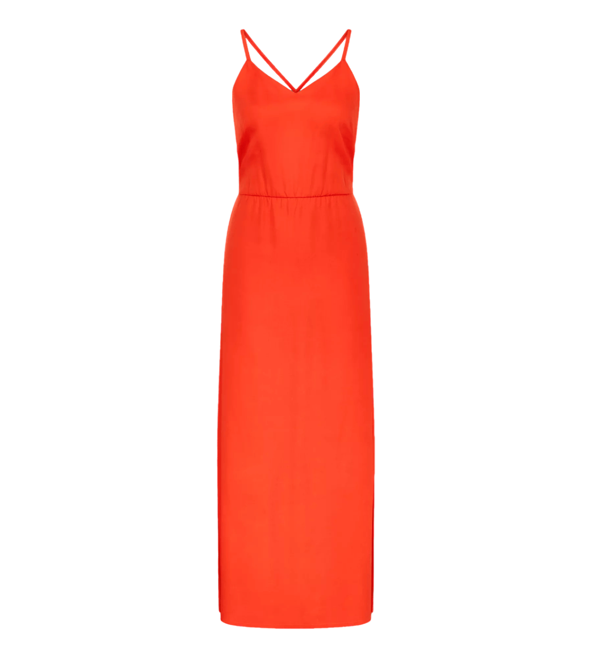 Dámské plážové šaty Beach MyWear Maxi Dress 01 sd - RED - červené 6714 - TRIUMPH RED 40