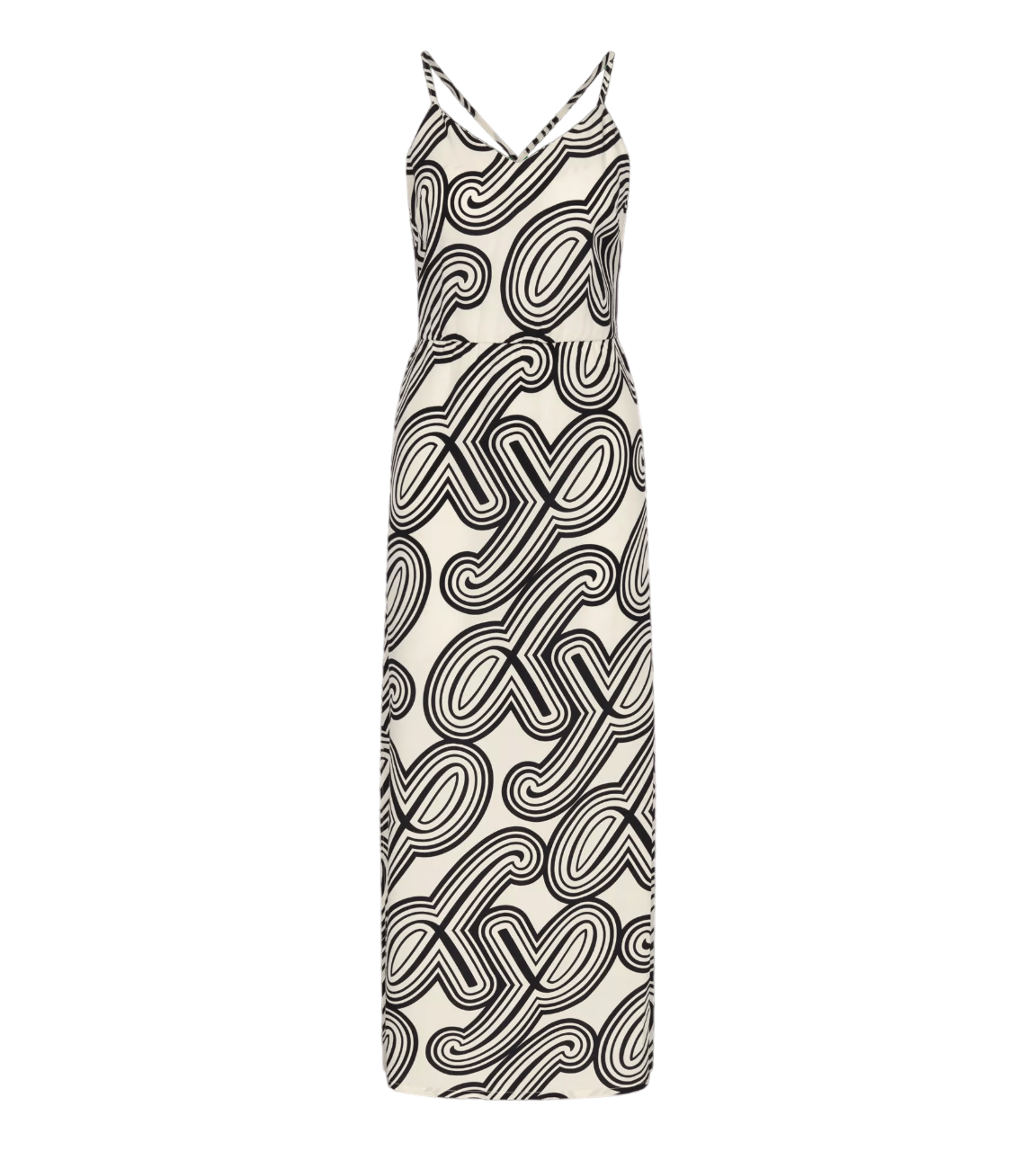 Dámské plážové šaty Beach MyWear Maxi Dress 01 pt - WHITE - bíločerné M015 - TRIUMPH WHITE 42