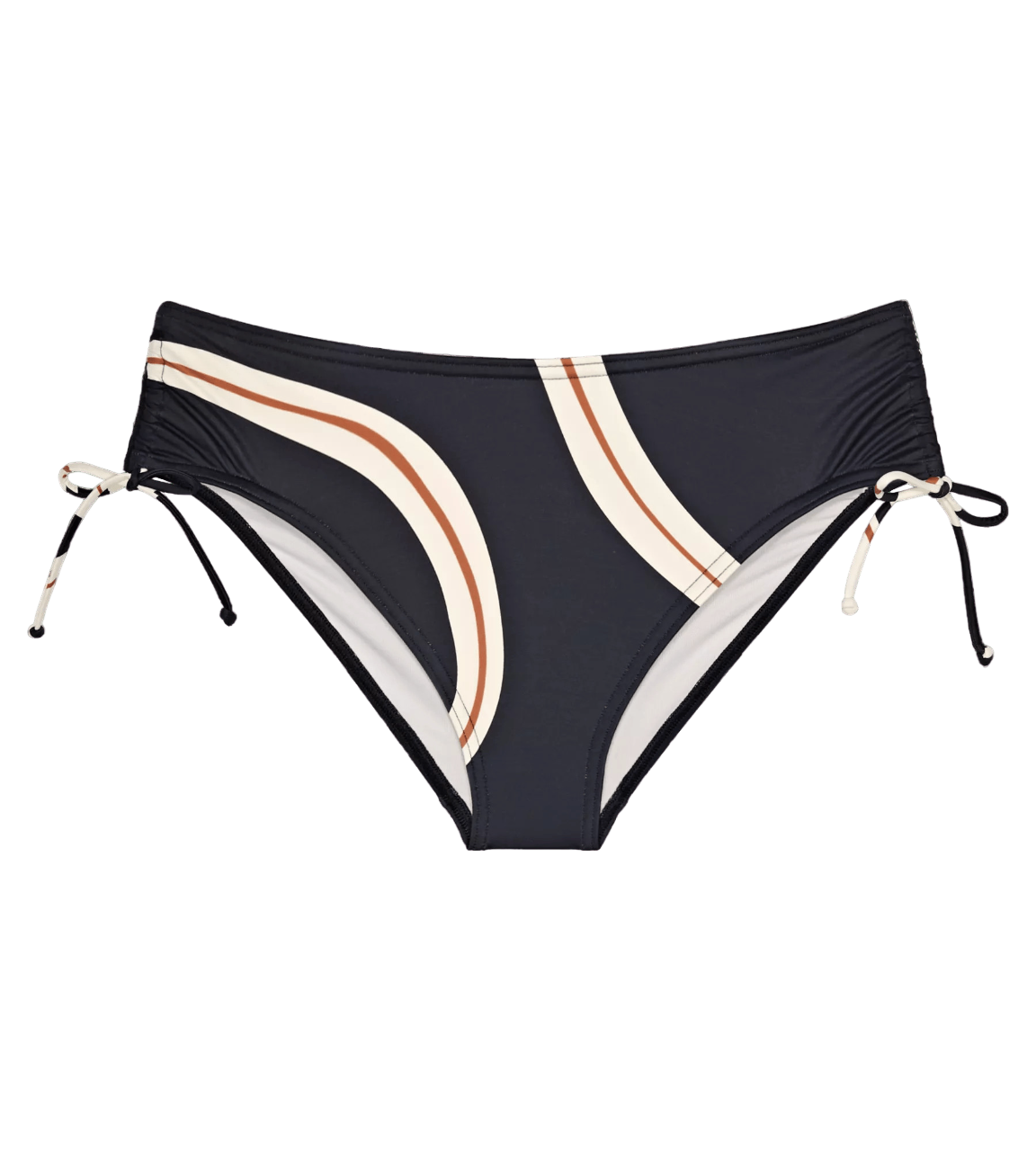 Dámské plavkové kalhotky Summer Allure Midi X - UNKNOWN - černobílé 0034 - TRIUMPH UNKNOWN 36
