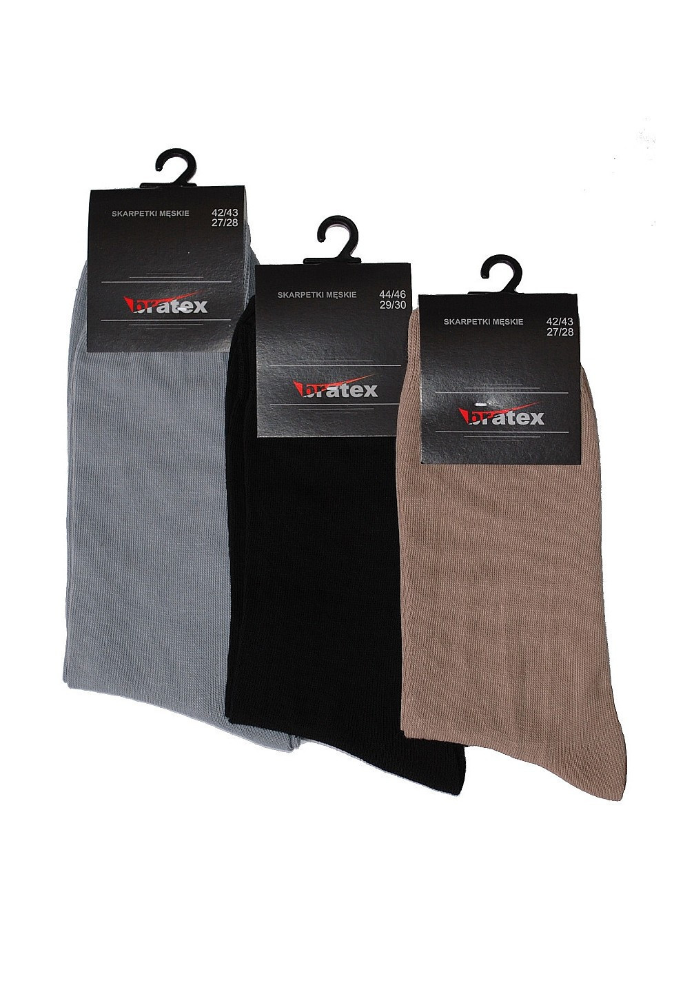 Pánské ponožky k obleku Bratex Weel bílá 25-26