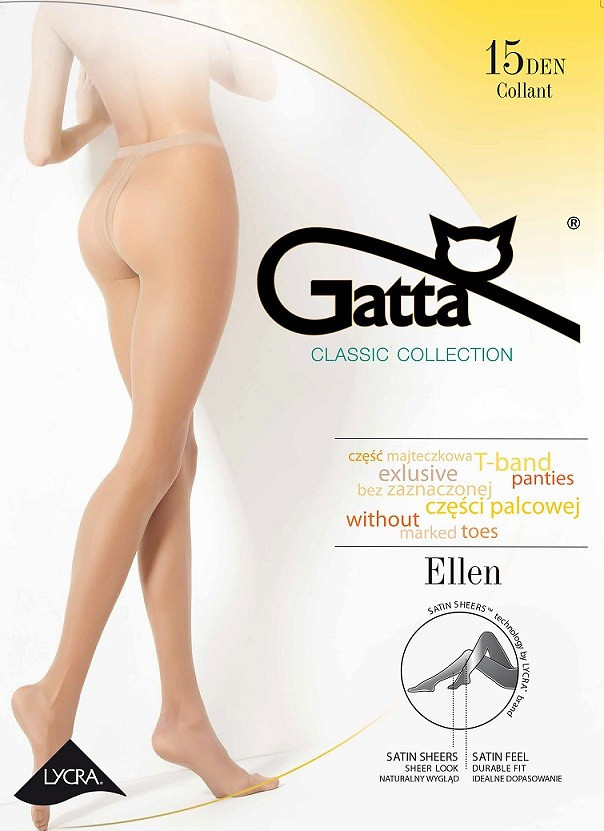 Dámské punčochové kalhoty Gatta |Ellen 15 den grigio/odd.šedá 2-S