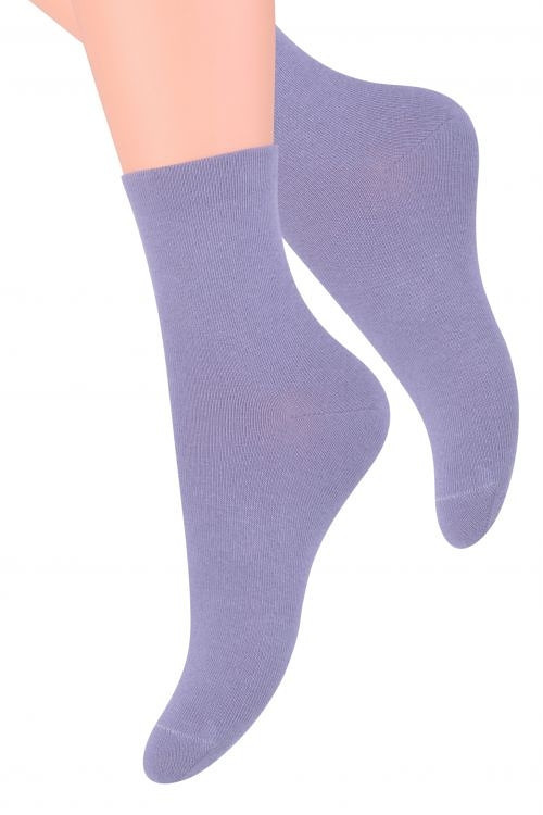 Hladké dámské ponožky Steven art.037 tmavě modrá 35-37