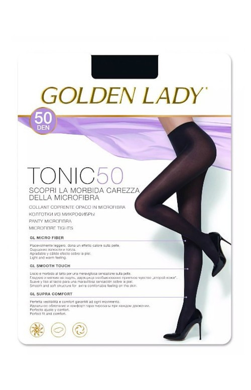 Dámské punčochové kalhoty Golden Lady Tonic 50 den marrone scuro/odc.hnědá 3-M