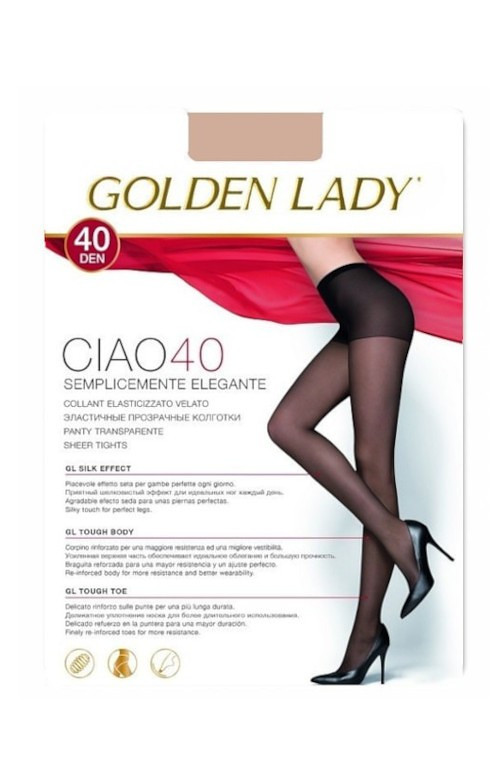 Dámské punčochové kalhoty Golden Lady Ciao 40 den nero/černá 5-XL