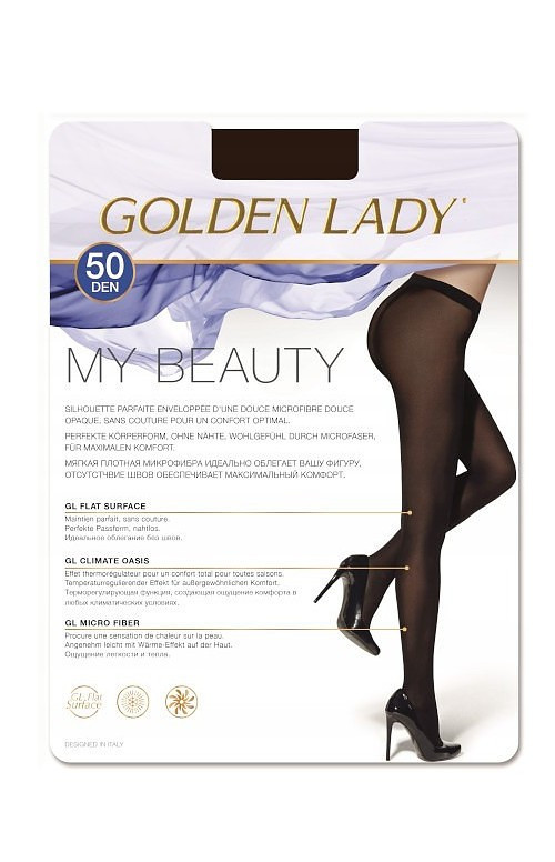 Dámské punčochové kalhoty Golden Lady My Beauty 50 den nero/černá 3-M