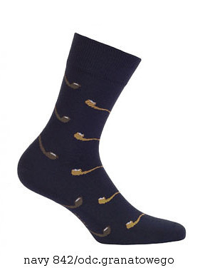 Pánské ponožky Wola Perfect Man vzorované W 94N03 Casual tyrkysová 39-41