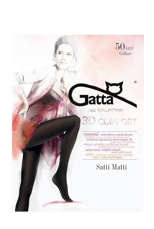 Dámské punčochové kalhoty Gatta Satti Matti 50 den nero/černá 4-L