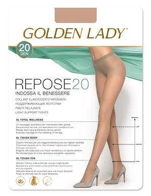 Punčochové kalhoty Golden Lady Repose 20 den nero/černá 3-M