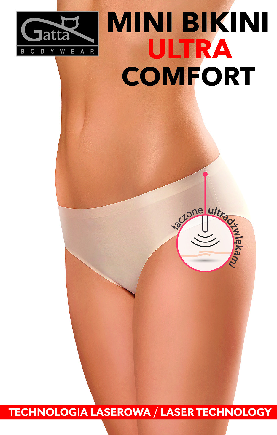 Dámské kalhotky Gatta 41590 Mini Bikini Ultra Comfort bílá/bílá L