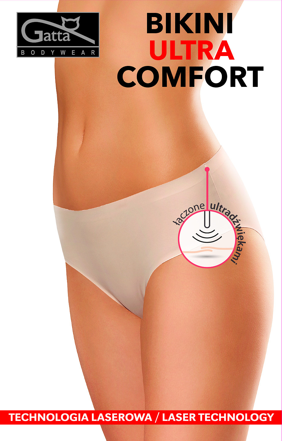 Dámské kalhotky Gatta 41591 Bikini Ultra Comfort bílá/bílá L
