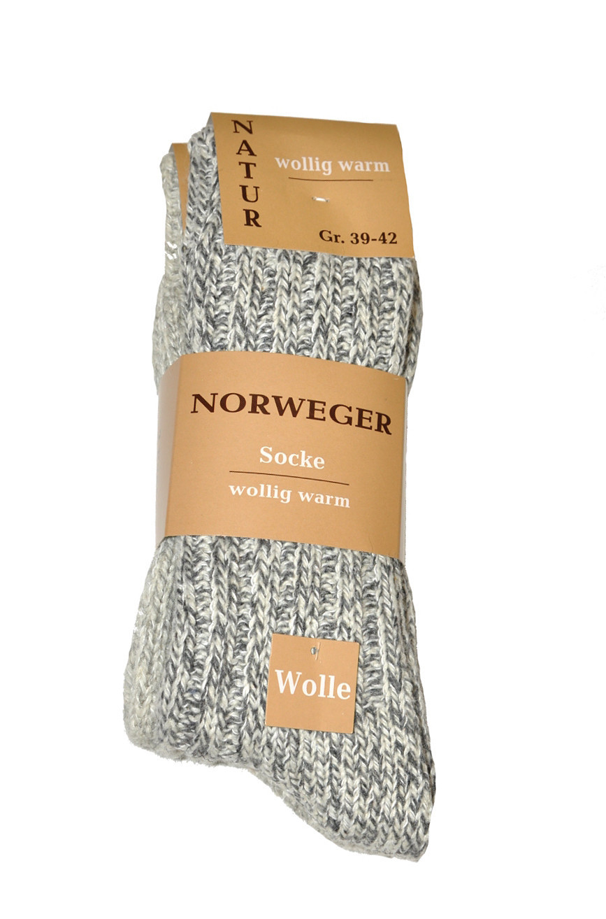 Pánské ponožky WiK Norweger Wolle art. 21100 A'2 melanžově šedá 43-46