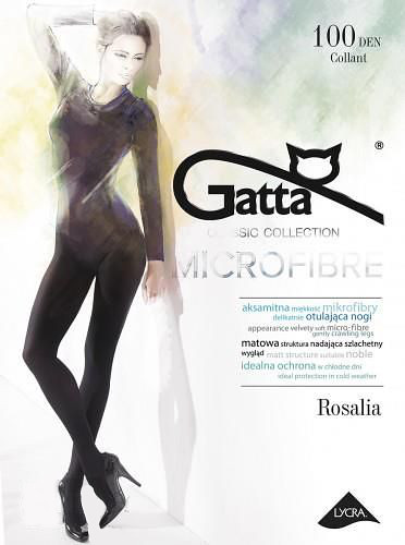 Punčochové kalhoty Gatta Rosalia 100 den 2-4 grafit/dek.šedá 2-S