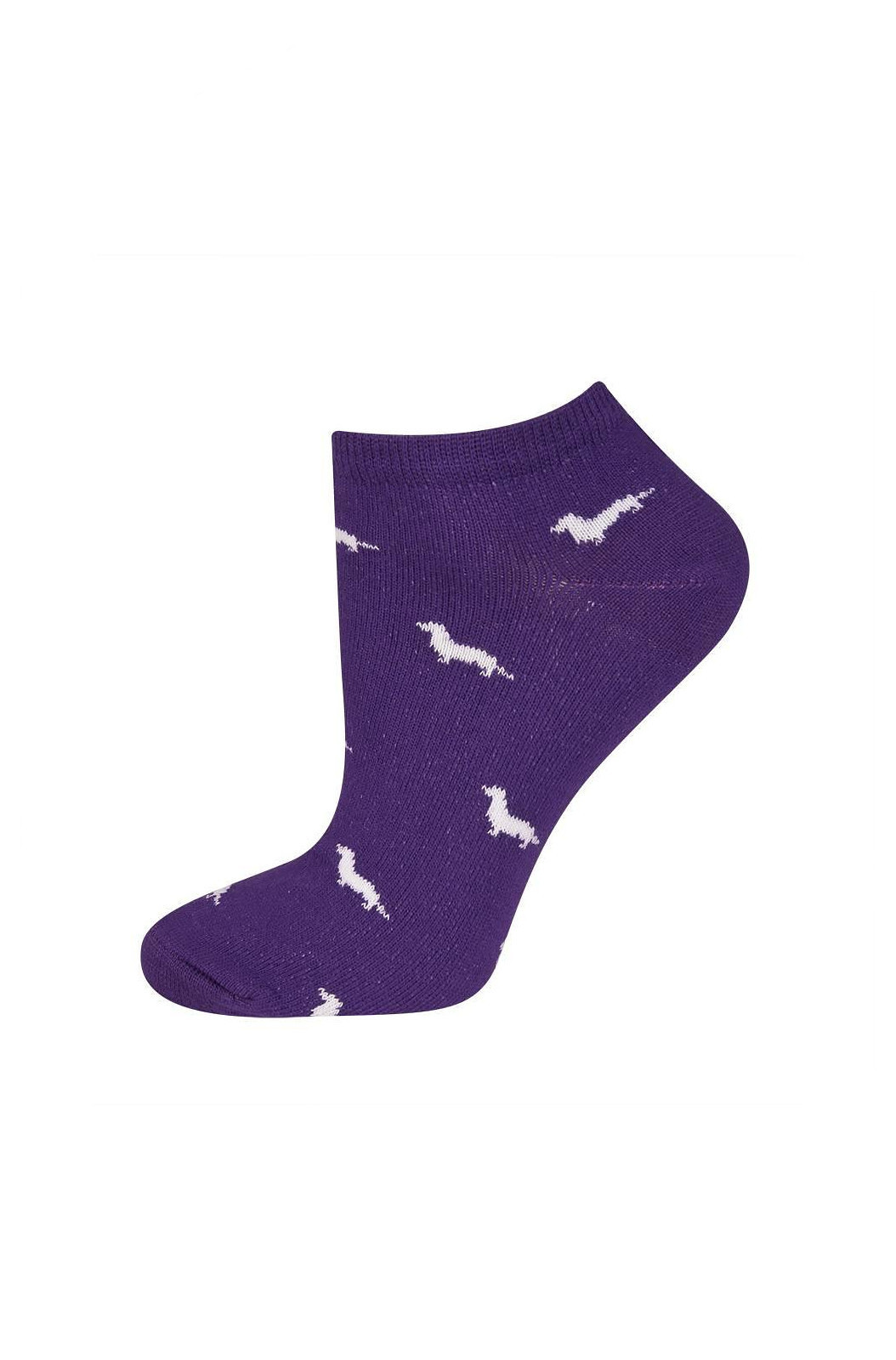 Dámské ponožky Soxo 67561 Barevné vzory fialová 35-40