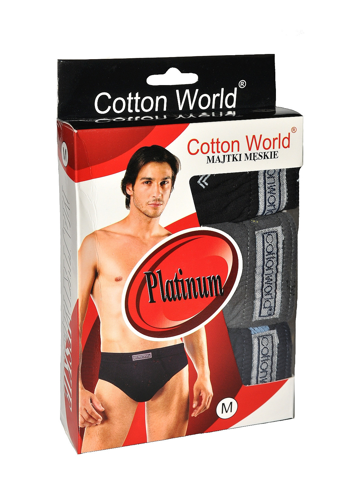 Pánské slipy Cotton World A'3 M-3XL mix barev-mix designu XL