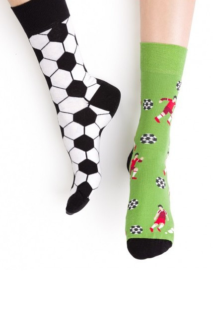 Pánské vzorované nepárové ponožky More 079 světle zelená 39-42