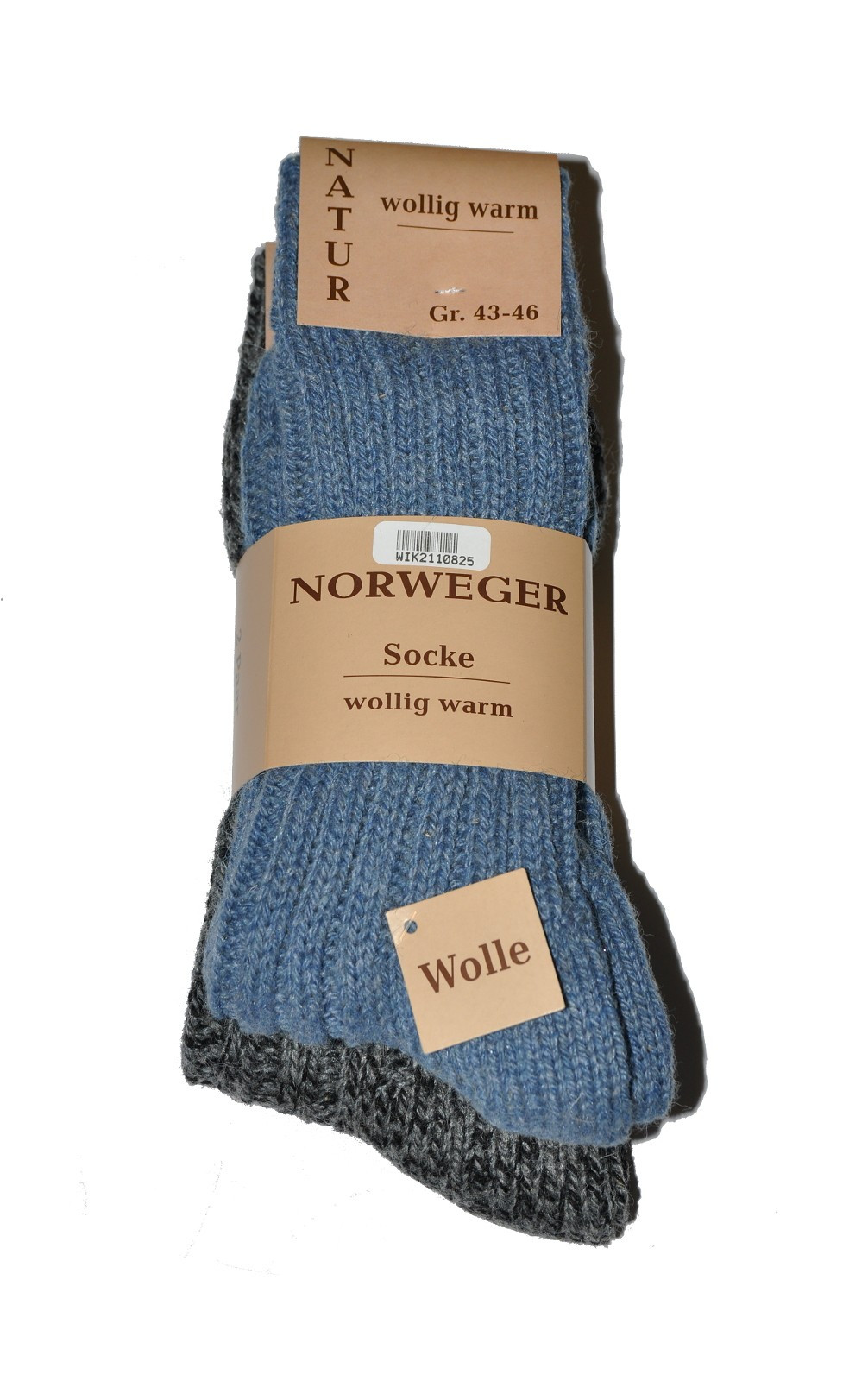 Pánské ponožky WiK art.21108 Norweger Socke A'2 grafitové džíny 43-46