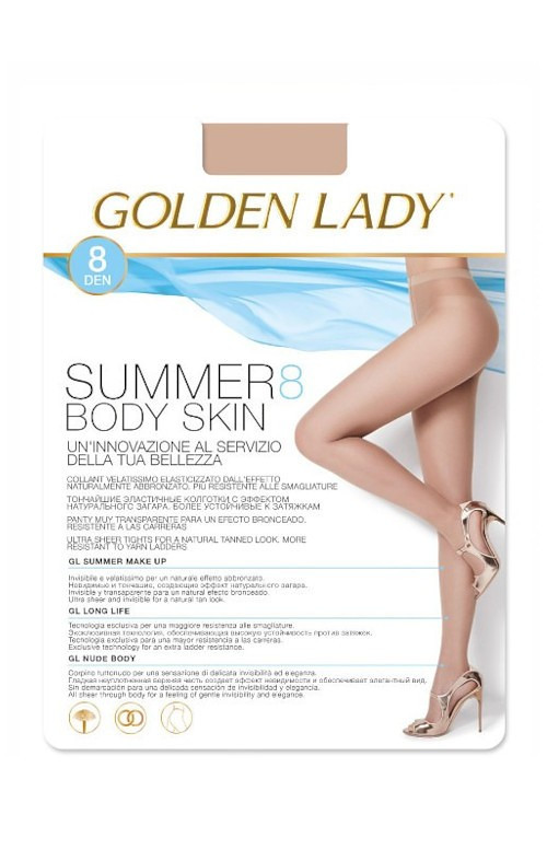 Dámské punčochové kalhoty Golden Lady Summer Body Skin 8 den 2-4 dakar/odc.béžová 3-M
