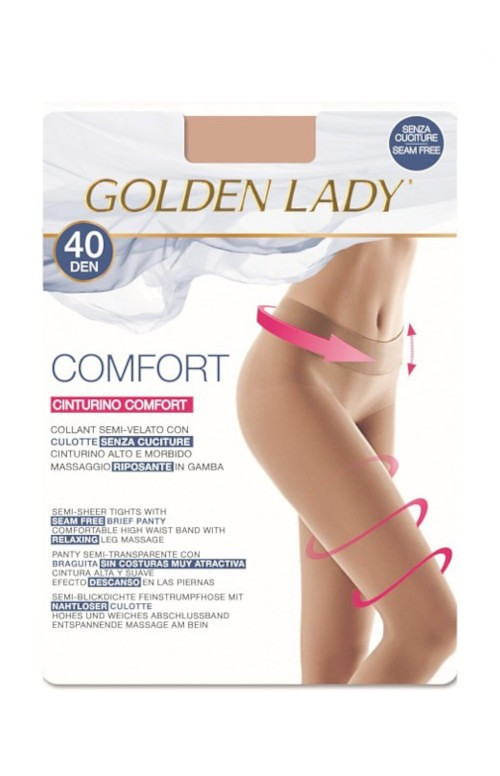 Dámské punčochové kalhoty Golden Lady Comfort 40 den nero/černá 3-M