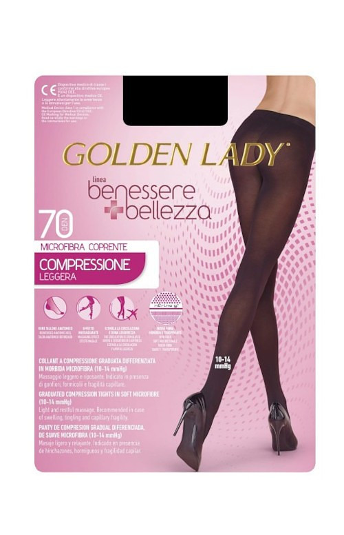 Dámské punčochové kalhoty Golden Lady Benessere 70 den nero/černá 2-S