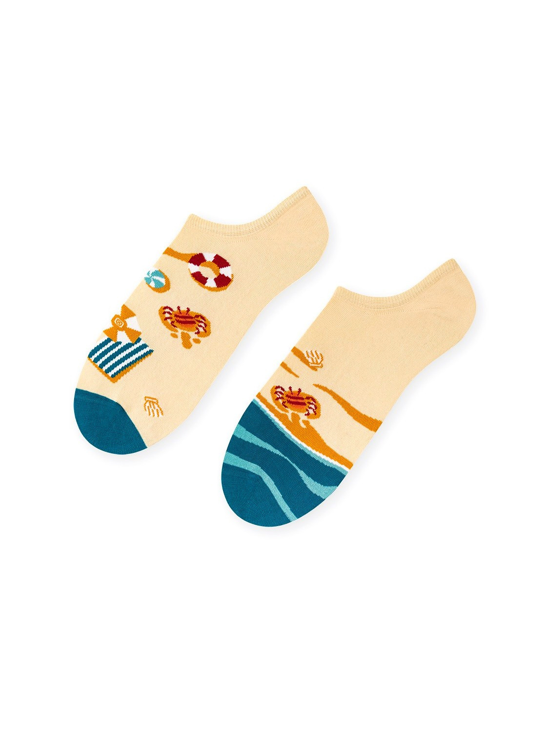 Asymetrické dámské kotníkové ponožky More 005 bílá 39-42
