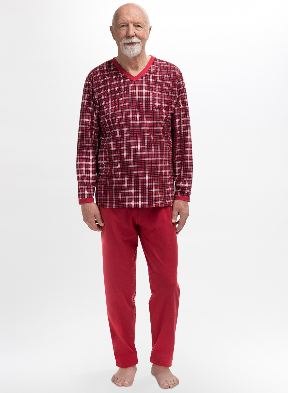 Pánské pyžamo Martel 402 Roman M-2XL červeno-červený M