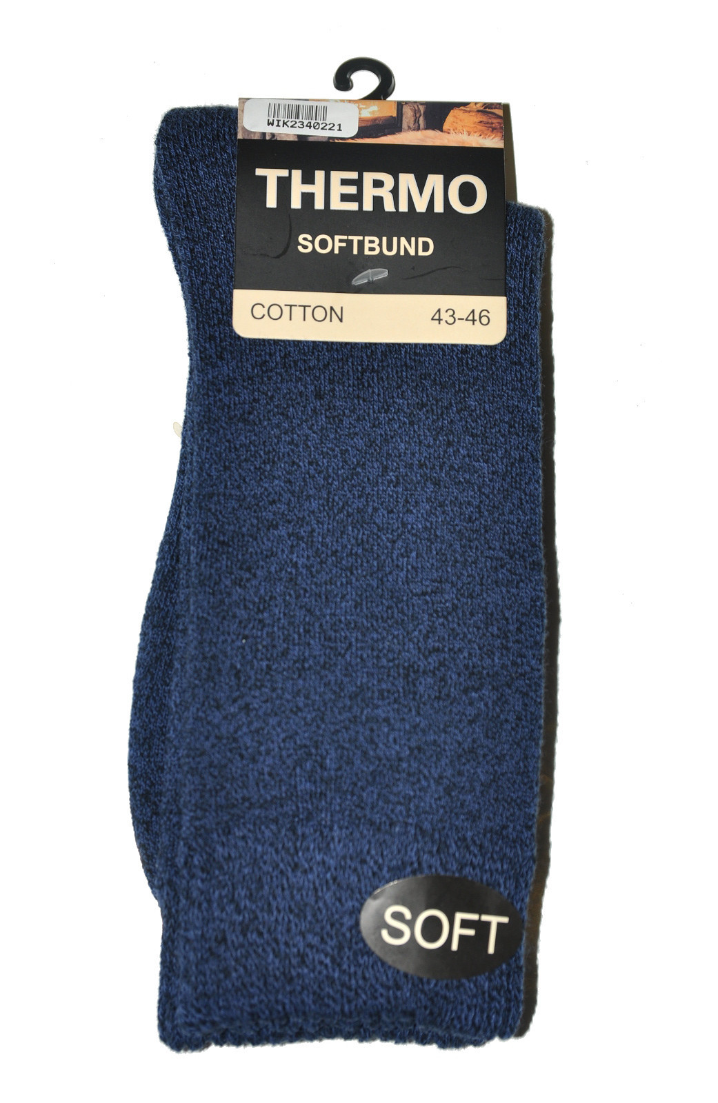 Pánské ponožky WiK 23402 Thermo Softbund melanžově šedá 39-42