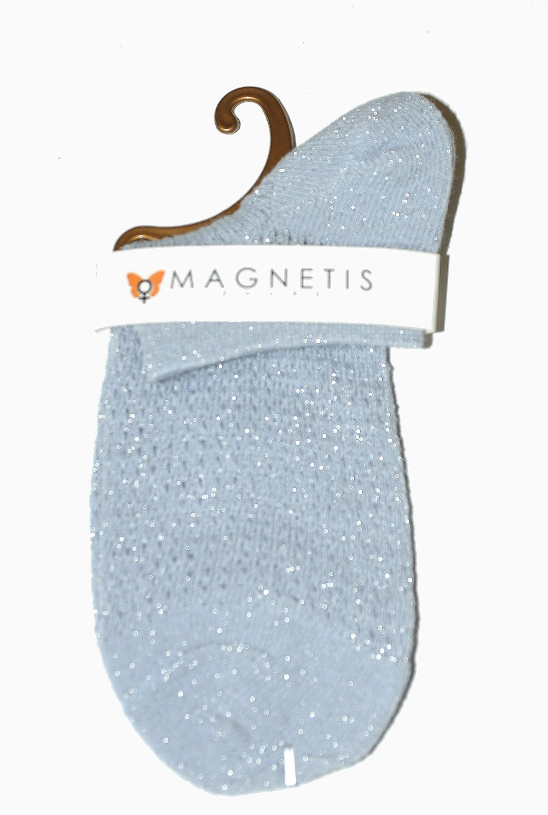 Dámské ponožky Magnetis 13529 Ažura, lurex med Univerzální