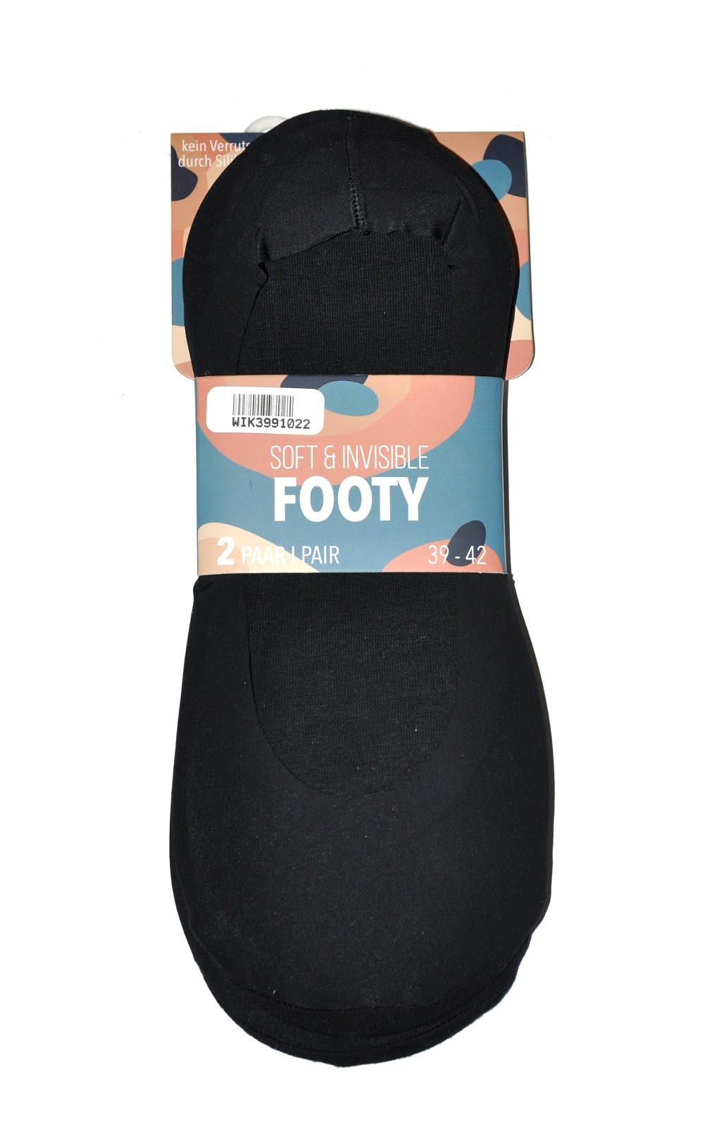Dámské ponožky baleríny WiK 39910 Soft & Invisible Footy Černá 35-38