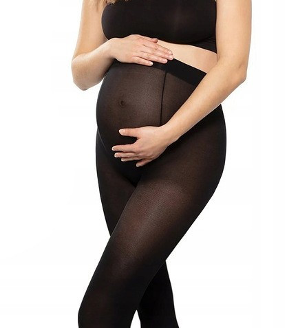 Těhotenské punčochové kalhoty Gatta Body Protect Beauty 40 den Nero 3-M