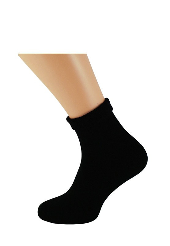Dámské hladké ponožky Bratex D-004 Women Frotta 36-41 melanžově šedá 39-41