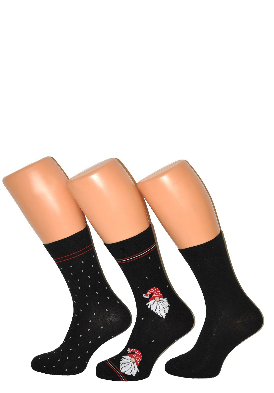 Pánské vánoční ponožky Cornette Premium A47 A'3 39-47 černá 45-47