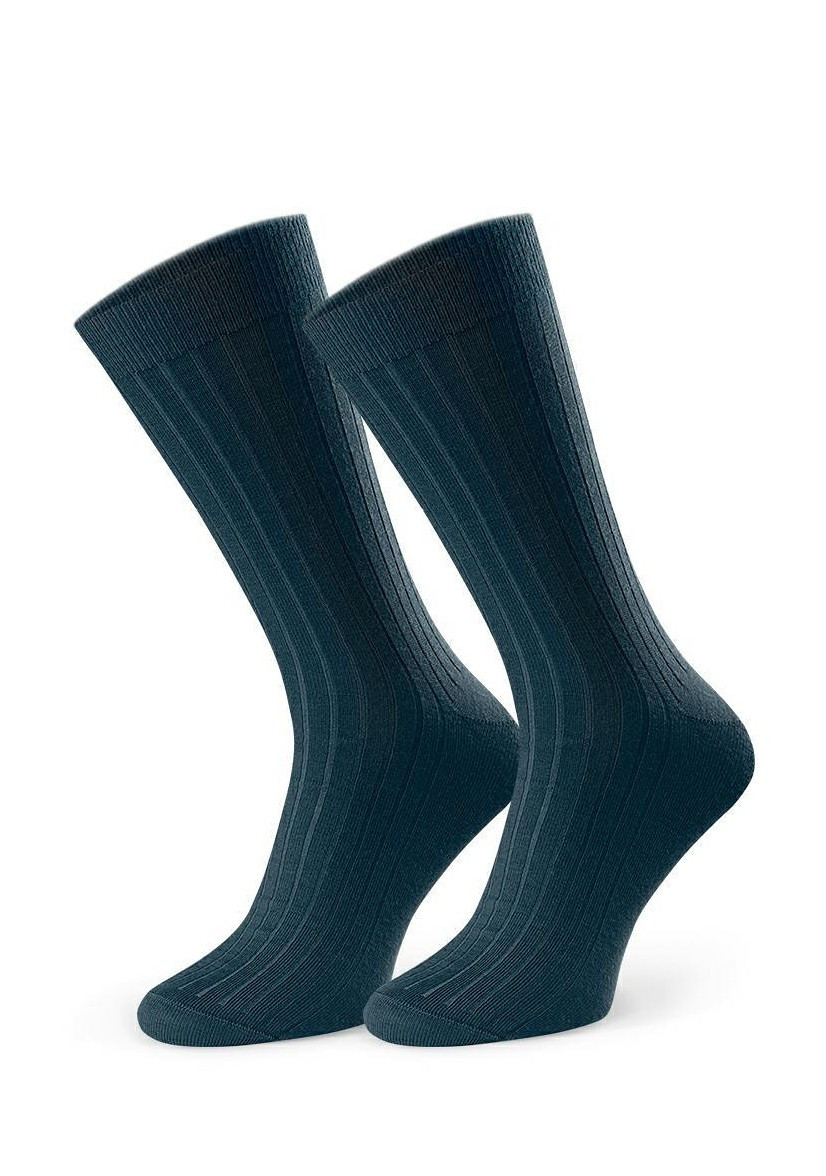 Pánské žebrované ponožky Steven art.130 Merino šedá světlá melanž 44-46