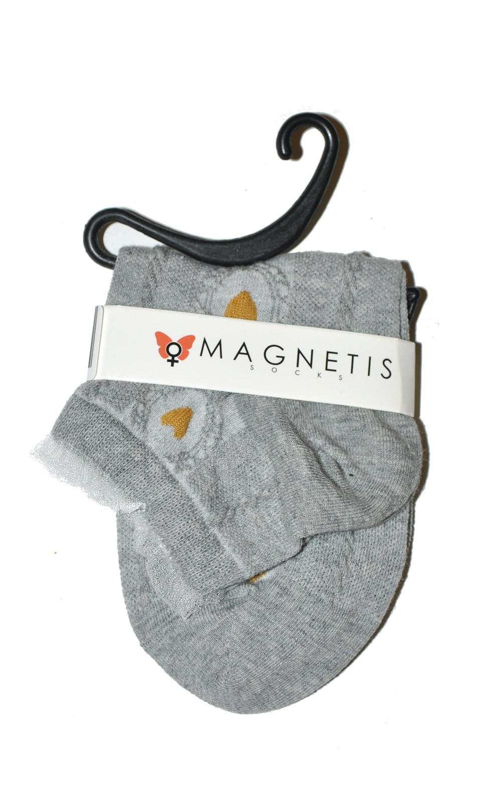 Dámské ponožky Magnetis 04 Srdce, copánky černá Univerzální