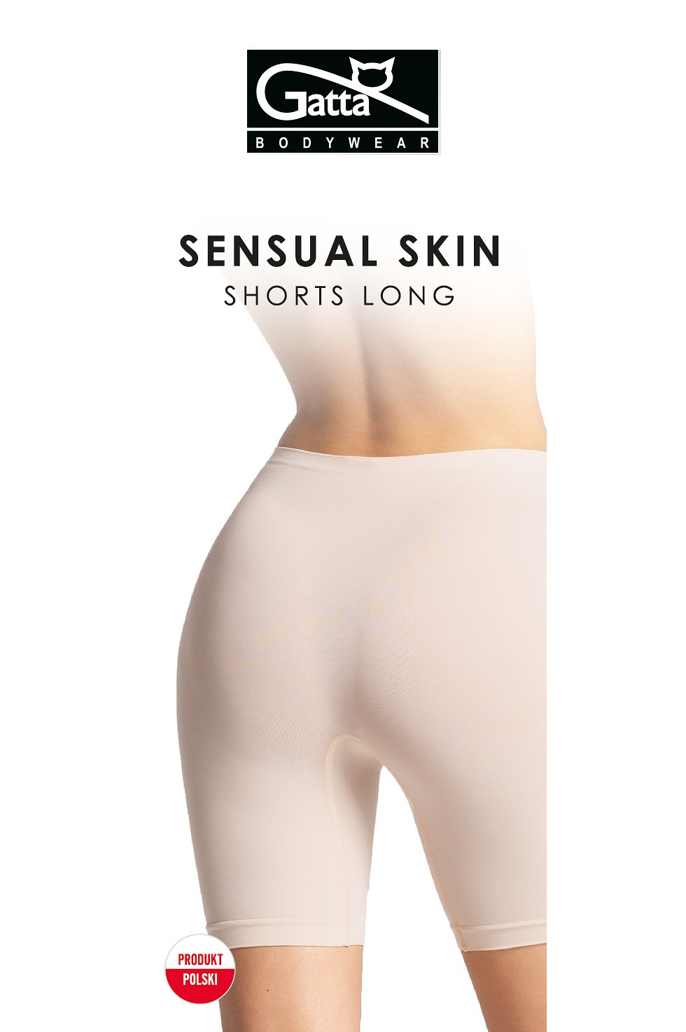 Dámské kalhotky s dlouhými nohavičkami Gatta 41675 Sensual Skin Shorts Long M-2XL černá L