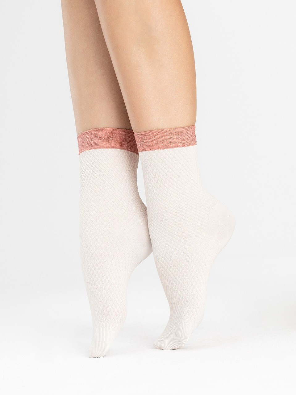 Ponožky Fiore G1137 Biscuit 60 den ecri-pink Univerzální