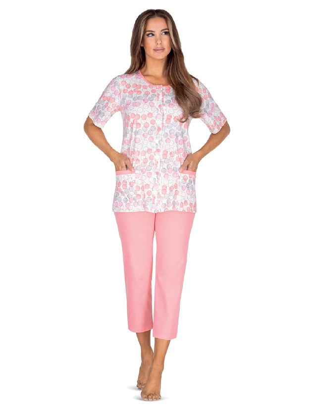Dámské pyžamo Regina 634 kr/r 2XL-3XL Růžová 3xl