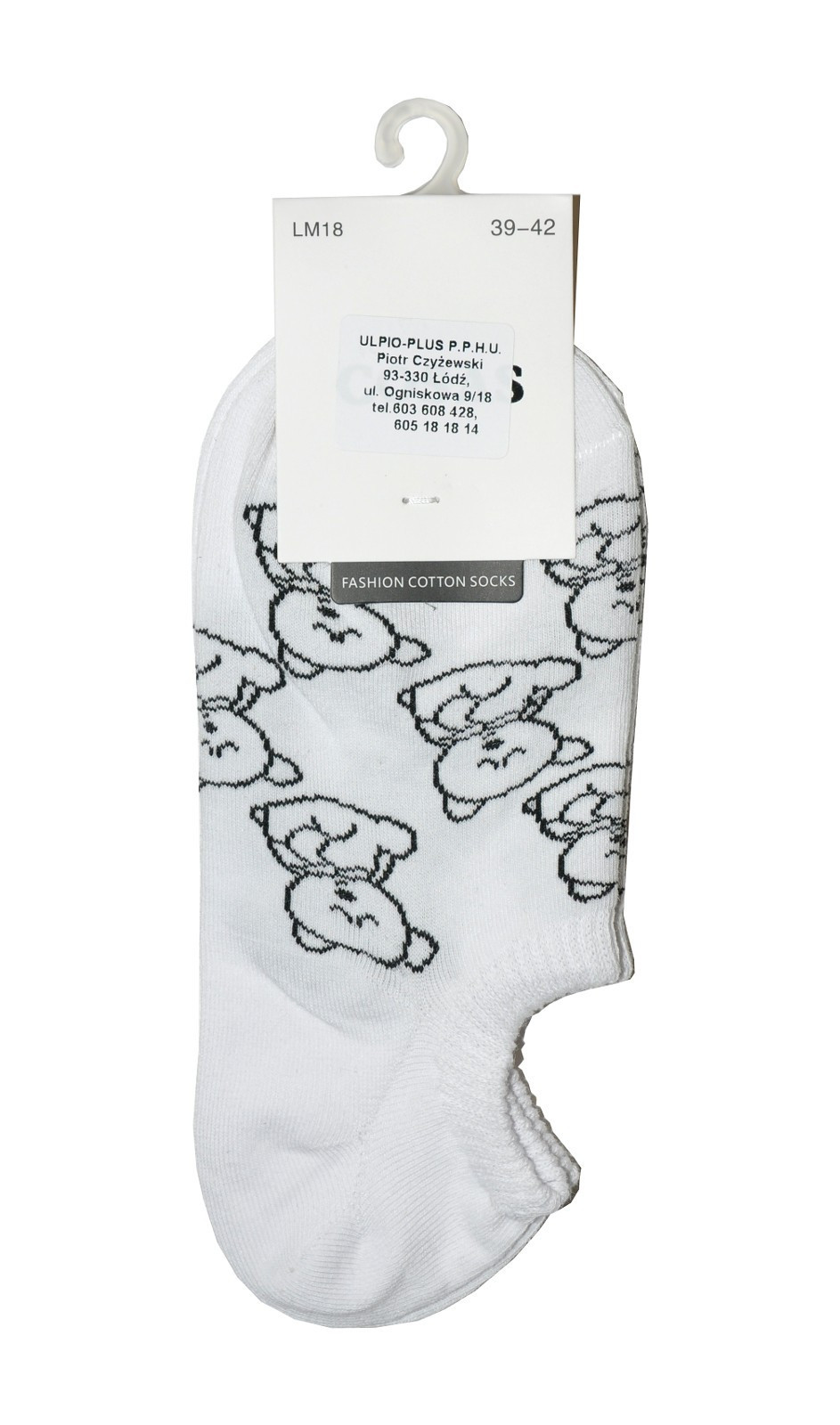 Dámské ponožky Ulpio Cosas Lm18-111 Medvídci bílá 39-42