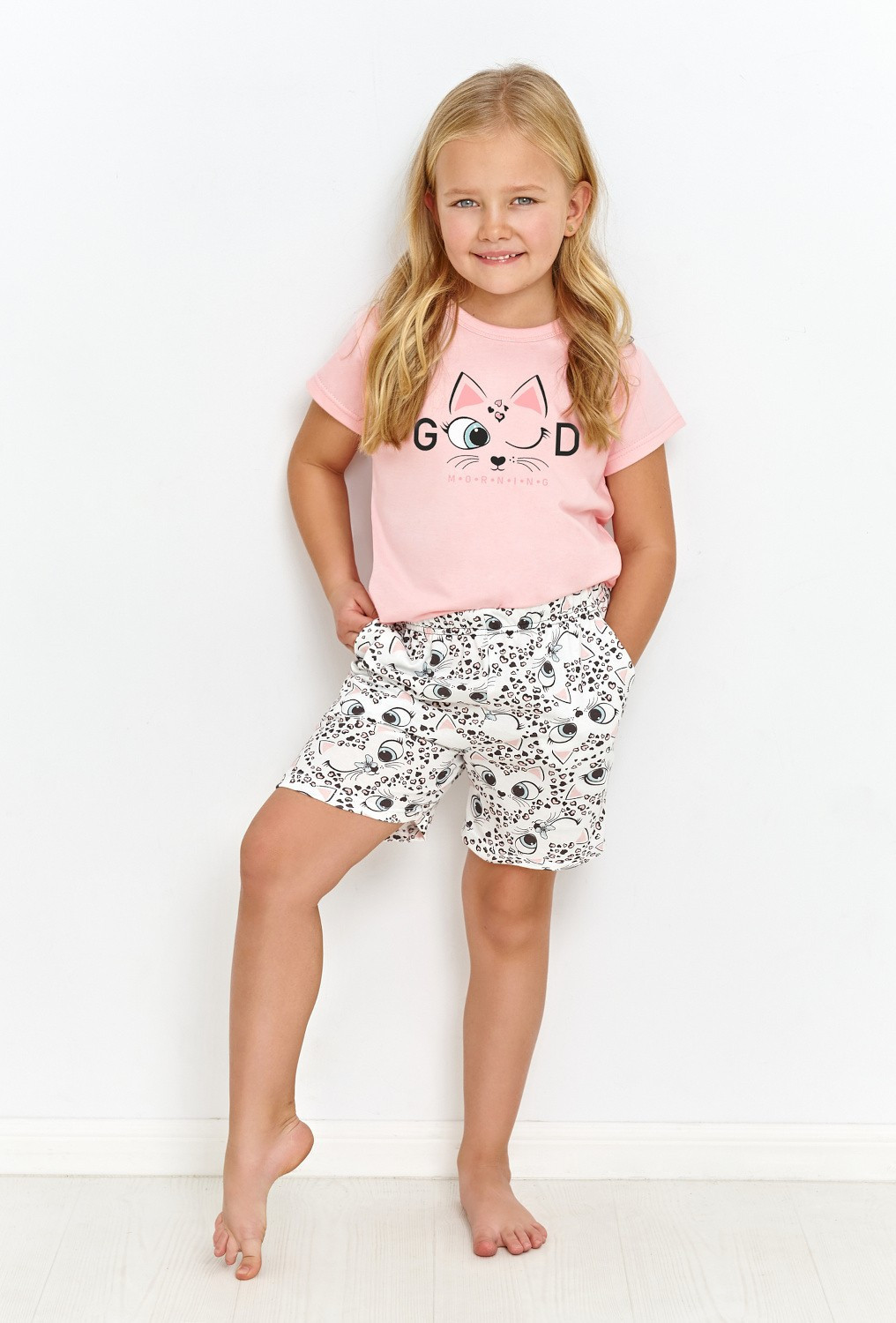 Dívčí pyžamo Taro Lexy 2901 kr/r 86-116 L23 světle růžová 86