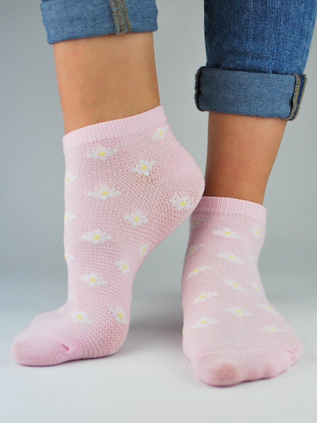 Unisex ponožky Noviti ST020 Cotton 35-42 světle růžová 35-38