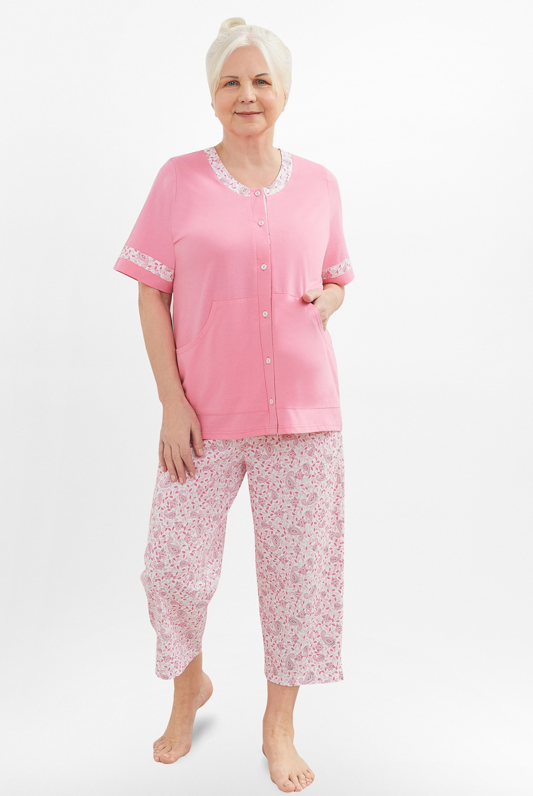 Dámské pyžamo Martel 248 Nikola I kr/r M-3XL Růžová XL
