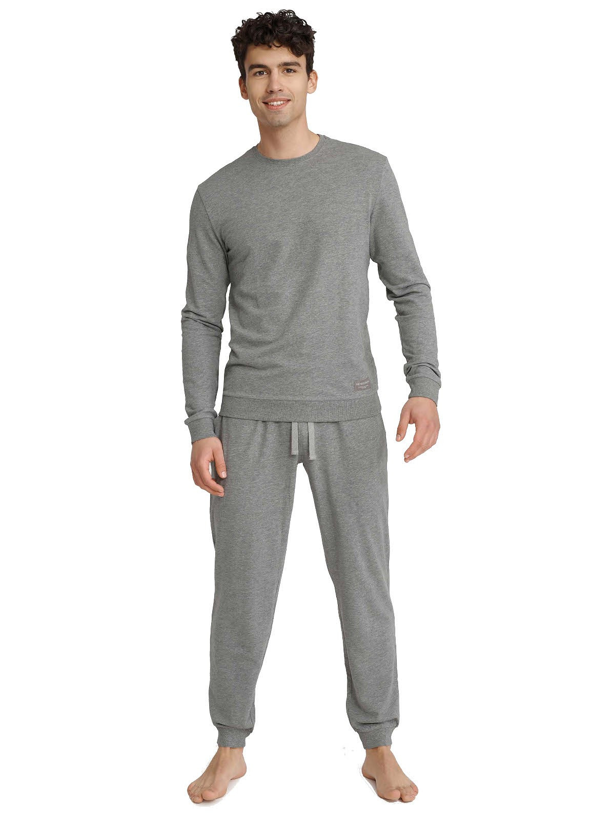 Pánské pyžamo Henderson Premium 40951 Universal dł/r M-3XL Grey XXL